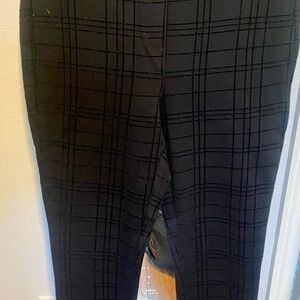 Black Plaid Pants